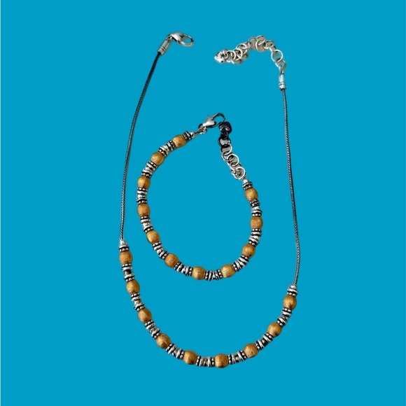 Brighton gold and silver plated necklace and matching necklace.  Retired - Picture 8 of 11